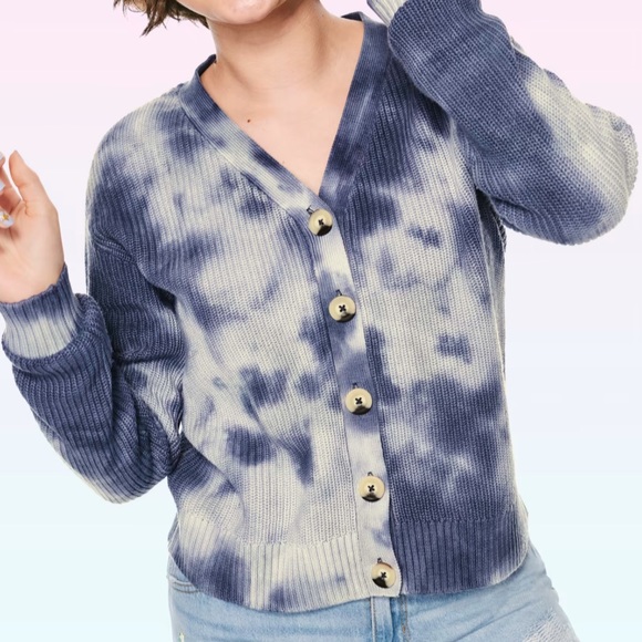 Sugar and jade M tie dye cardigan 20/22 - Picture 1 of 6